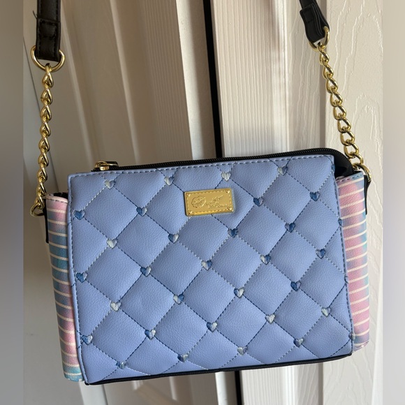 Betsey Johnson Blue Quilted Women's crossbody bag - Picture 1 of 6